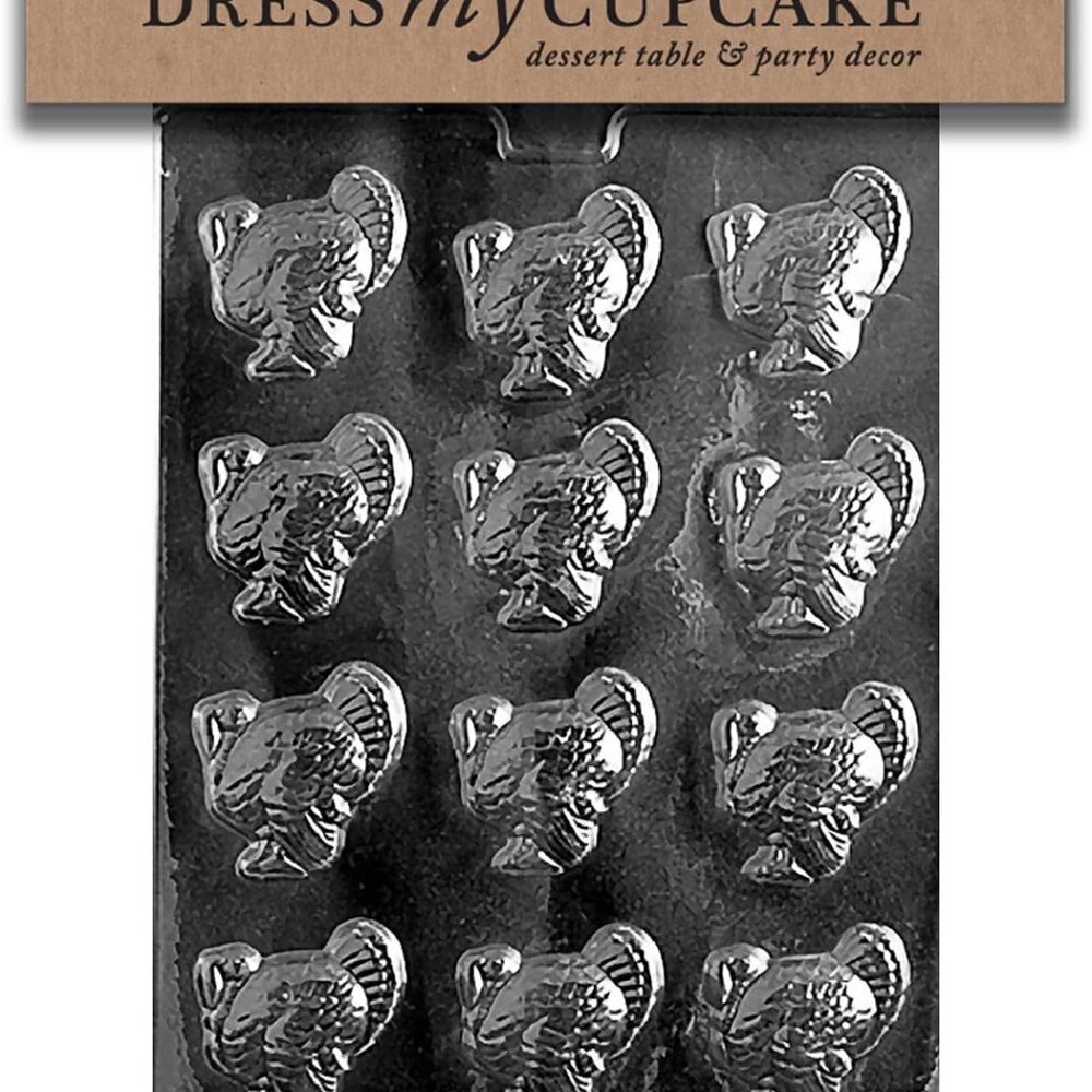 Chocolate Candy Mold, Small Turkeys, Thanksgiving